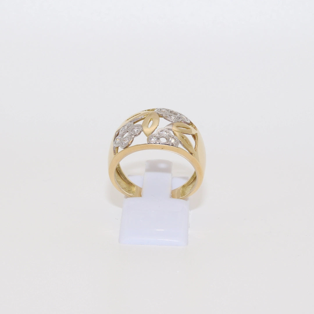 ANILLO FLORES BICOLOR