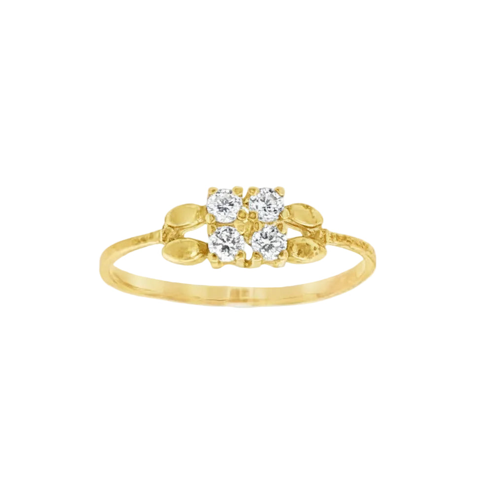 CONJUNTO ANILLO Y PENDIENTES CON CIRCONITAS