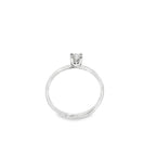 SOLITARIO ORO BLANCO CON DIAMANTE