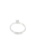 SOLITARIO ORO BLANCO CON DIAMANTE