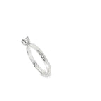 SOLITARIO ORO BLANCO CON DIAMANTE