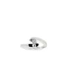ANILLO CRUZADO ORO BLANCO CON BRILLANTE