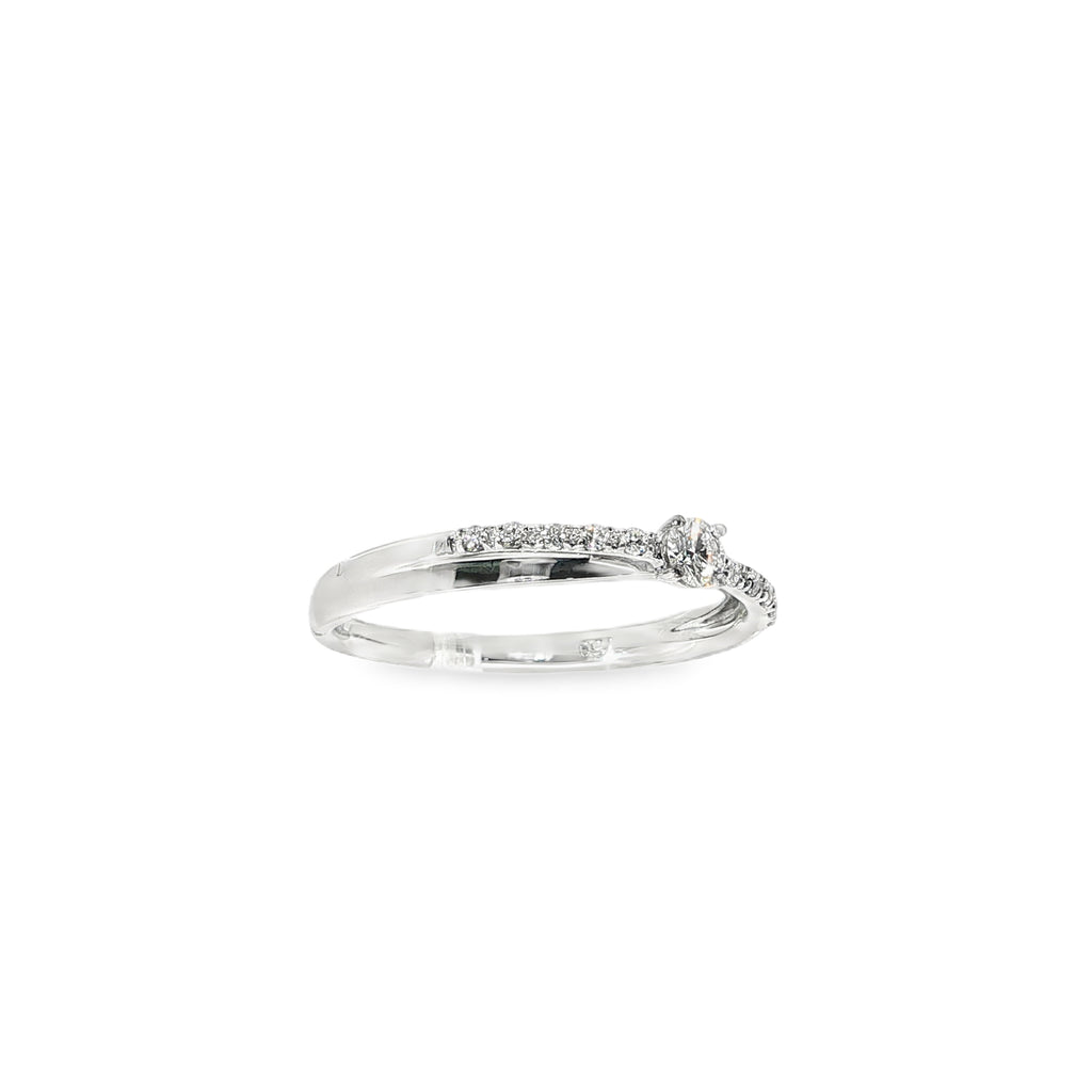SOLITARIO BLANCO CON BRILLANTES