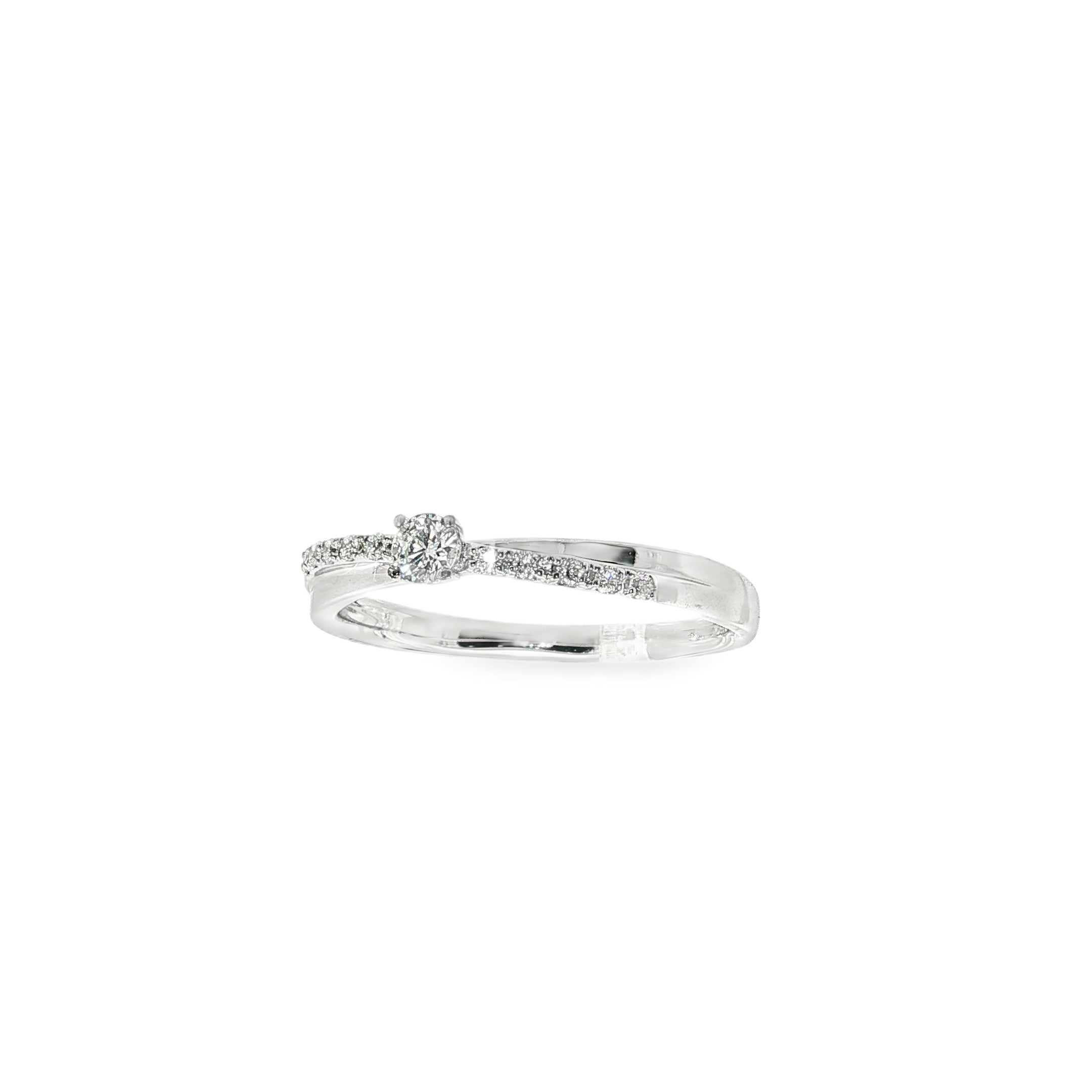 SOLITARIO BLANCO CON BRILLANTES