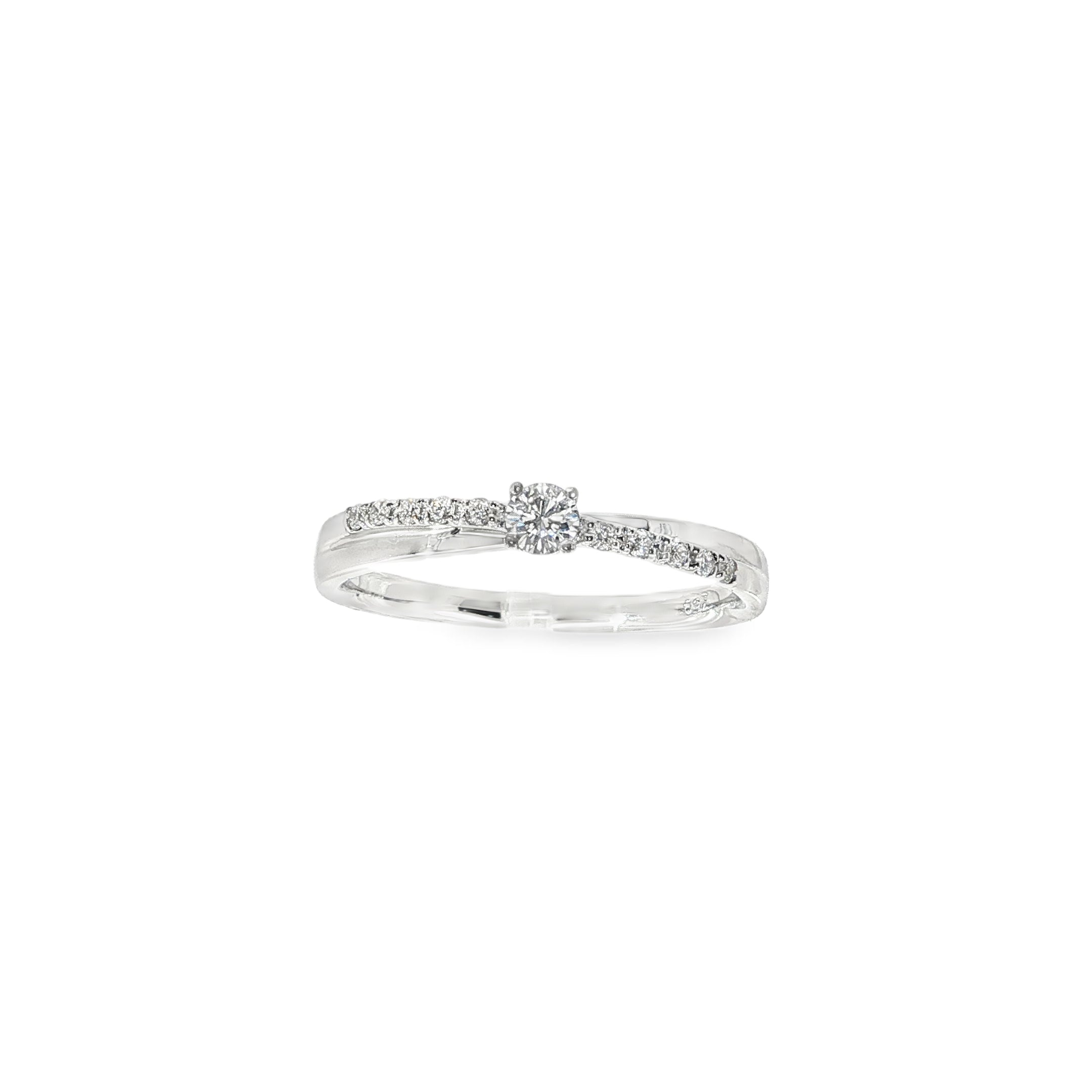 SOLITARIO BLANCO CON BRILLANTES
