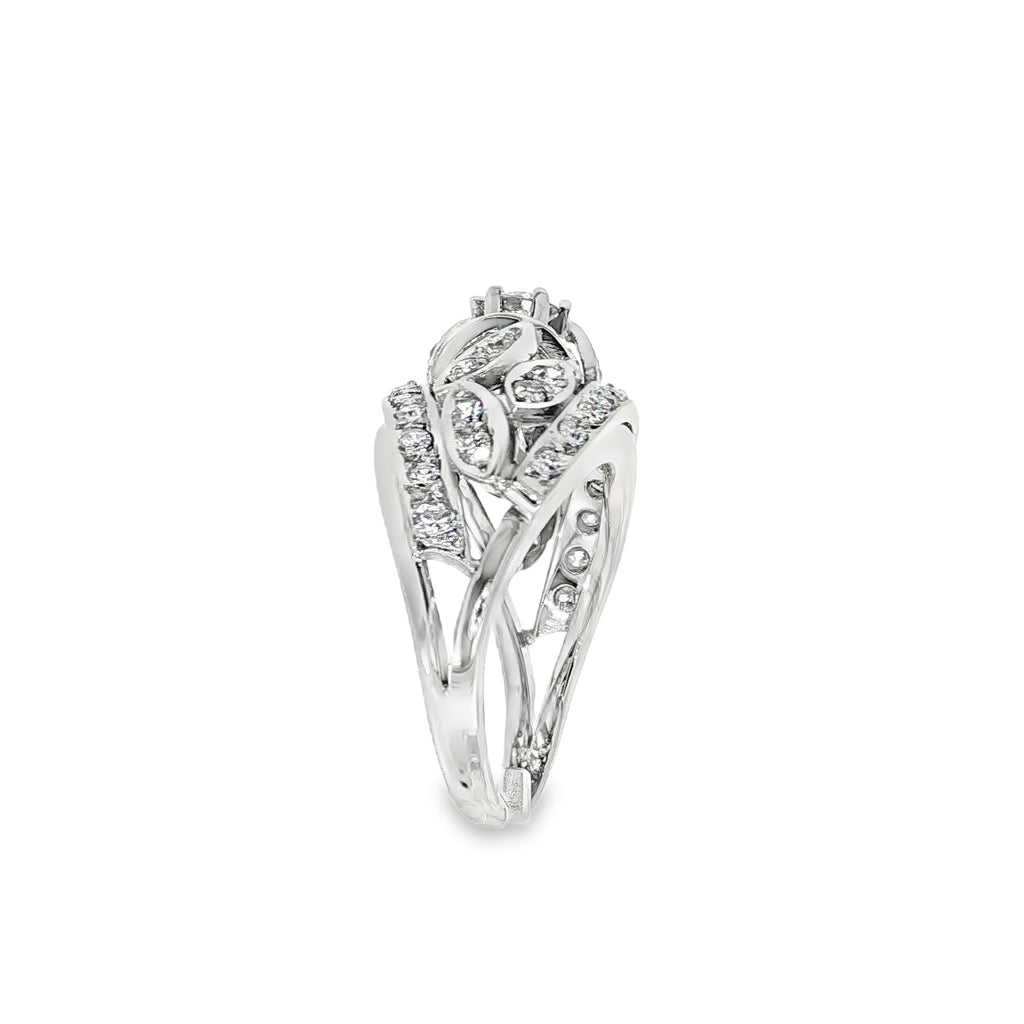 SORTIJA ORO BLANCO CON DIAMANTES