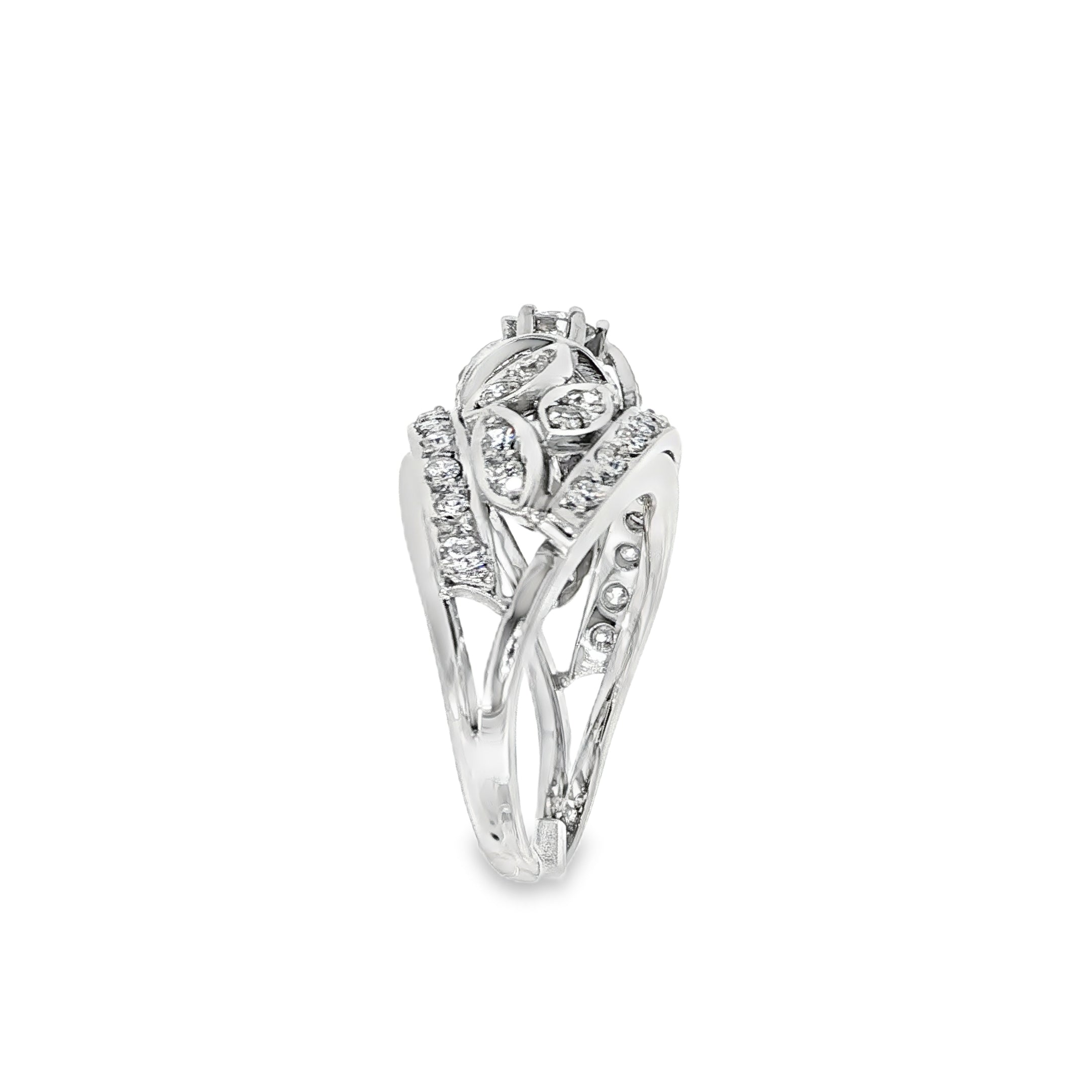 SORTIJA ORO BLANCO CON DIAMANTES