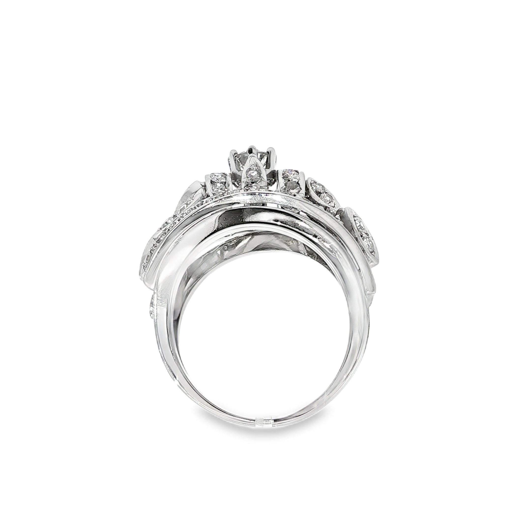 SORTIJA ORO BLANCO CON DIAMANTES