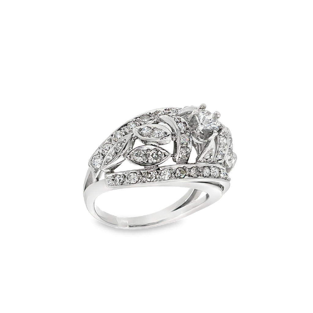 SORTIJA ORO BLANCO CON DIAMANTES