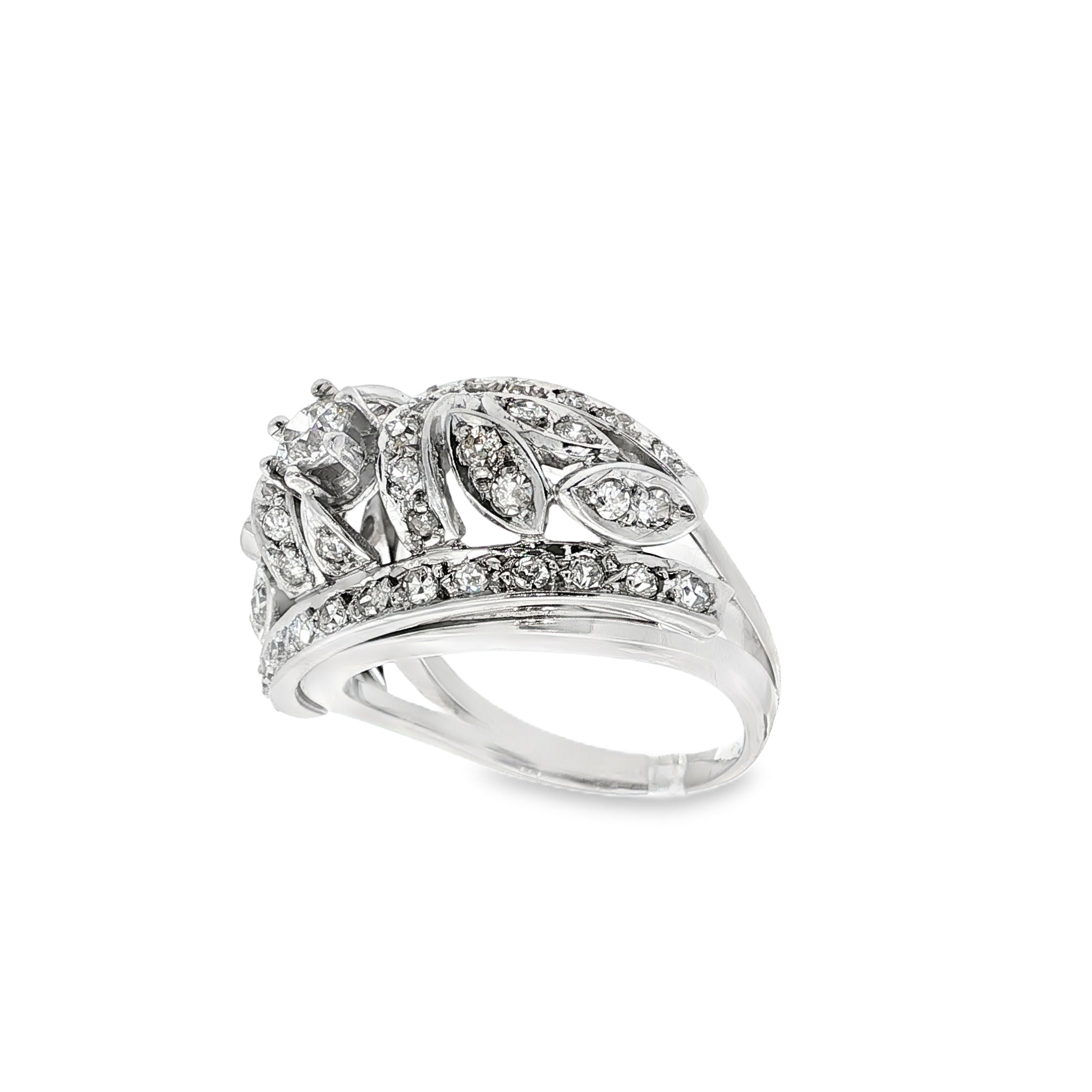 SORTIJA ORO BLANCO CON DIAMANTES