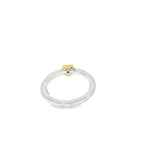 SOLITARIO BICOLOR CON DIAMANTE