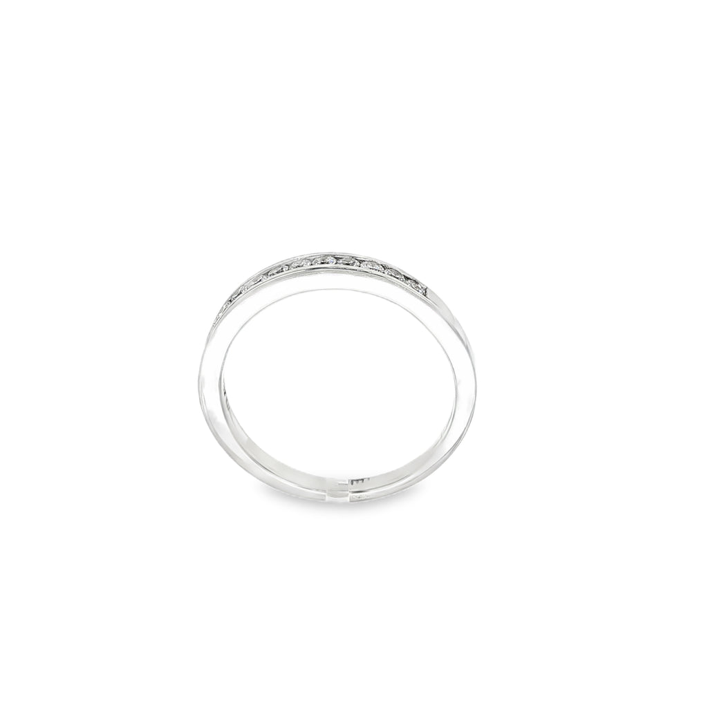 ANILLO MEDIA ALIANZA ORO BLANCO CON BRILLANTES