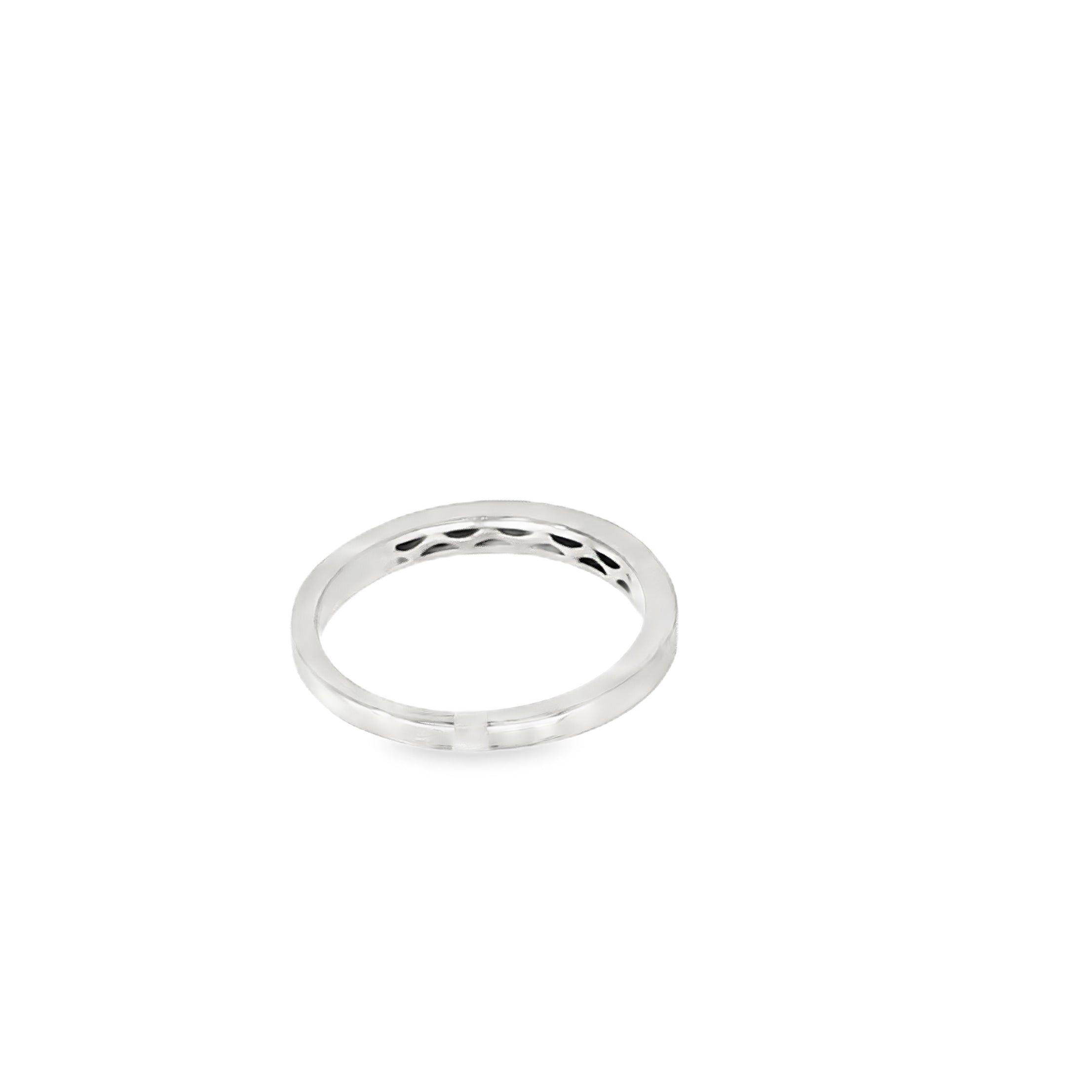 ANILLO MEDIA ALIANZA ORO BLANCO CON BRILLANTES