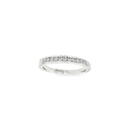 ANILLO MEDIA ALIANZA ORO BLANCO CON BRILLANTES
