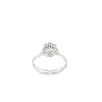 SORTIJA ROSETON ORO BLANCO Y BRILLANTES