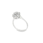 SORTIJA ROSETON ORO BLANCO Y BRILLANTES