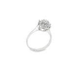 SORTIJA ROSETON ORO BLANCO Y BRILLANTES