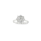 SORTIJA ROSETON ORO BLANCO Y BRILLANTES