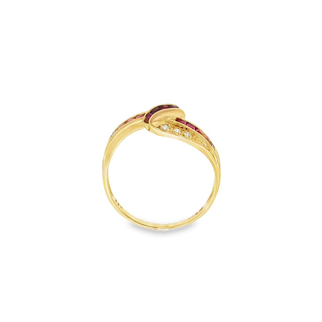 ANILLO RUBIES Y BRILLANTES