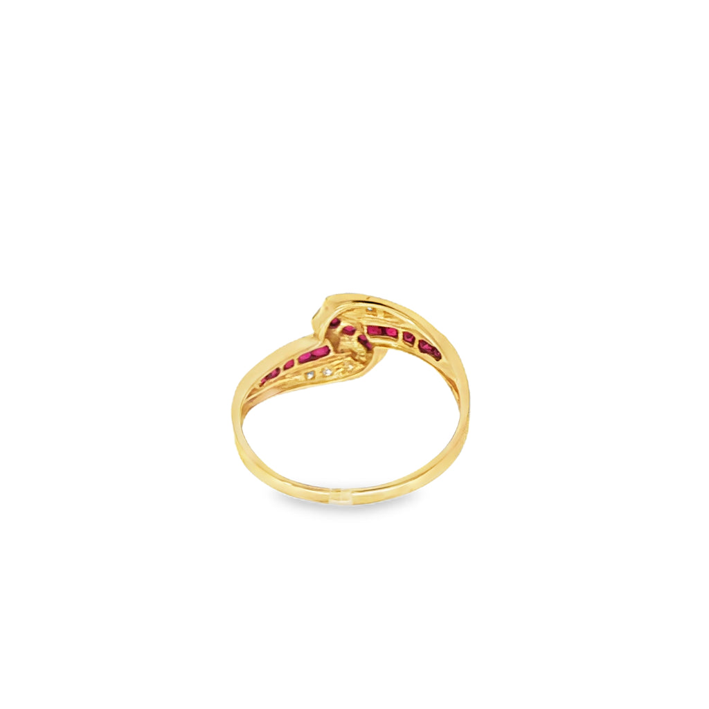 ANILLO RUBIES Y BRILLANTES