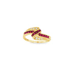 ANILLO RUBIES Y BRILLANTES