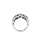 ANILLO ZAFIROS Y DIAMANTES