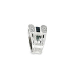 ANILLO ZAFIROS Y DIAMANTES