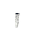 SORTIJA ORO BLANCO ZAFIROS MARQUISE Y BRILLANTES