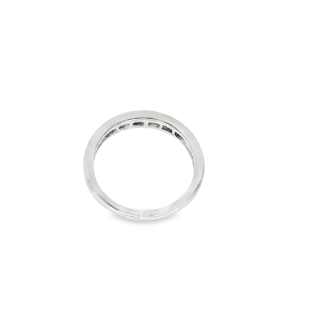 ANILLO CINTILLO PRINCESA ORO BLANCO