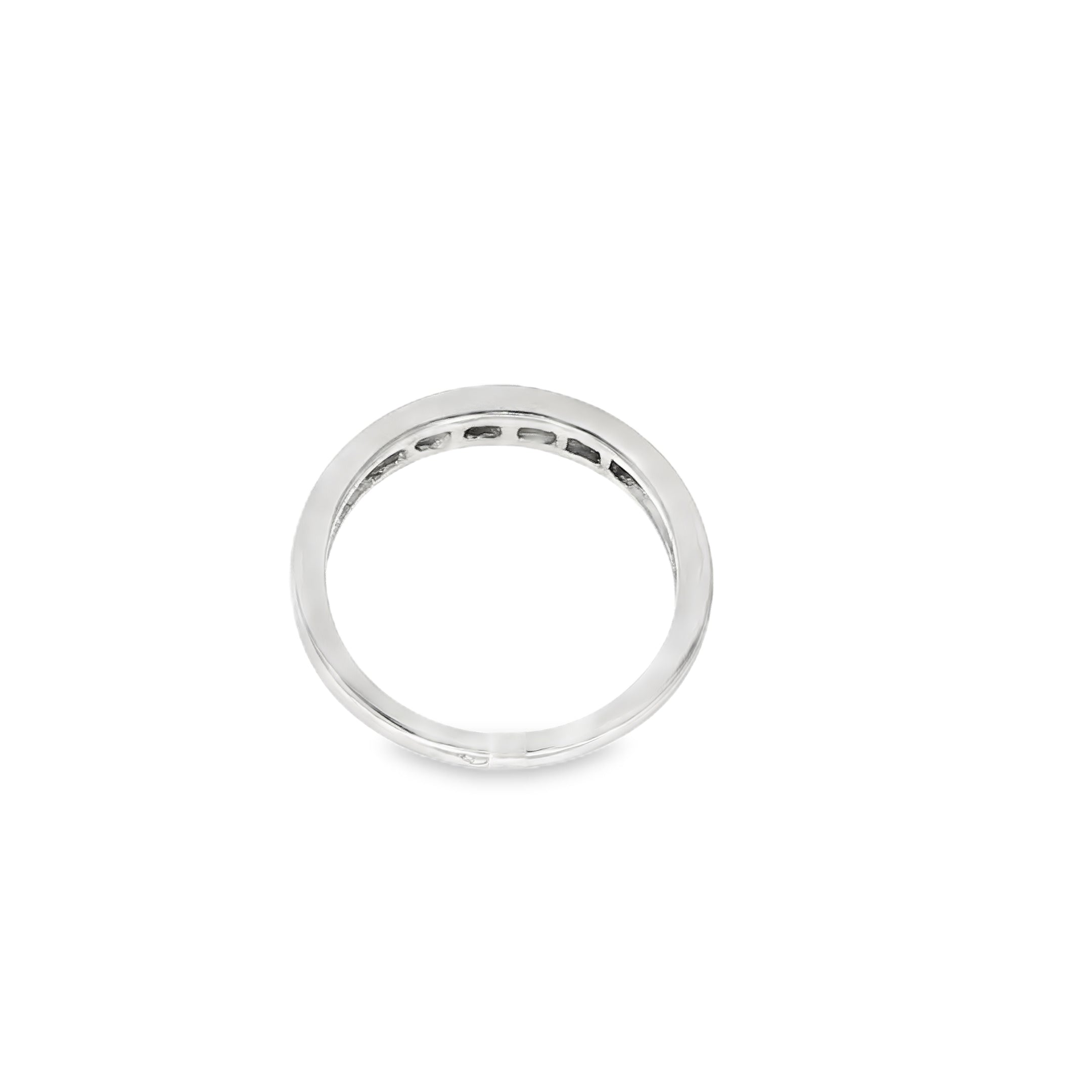 ANILLO CINTILLO PRINCESA ORO BLANCO