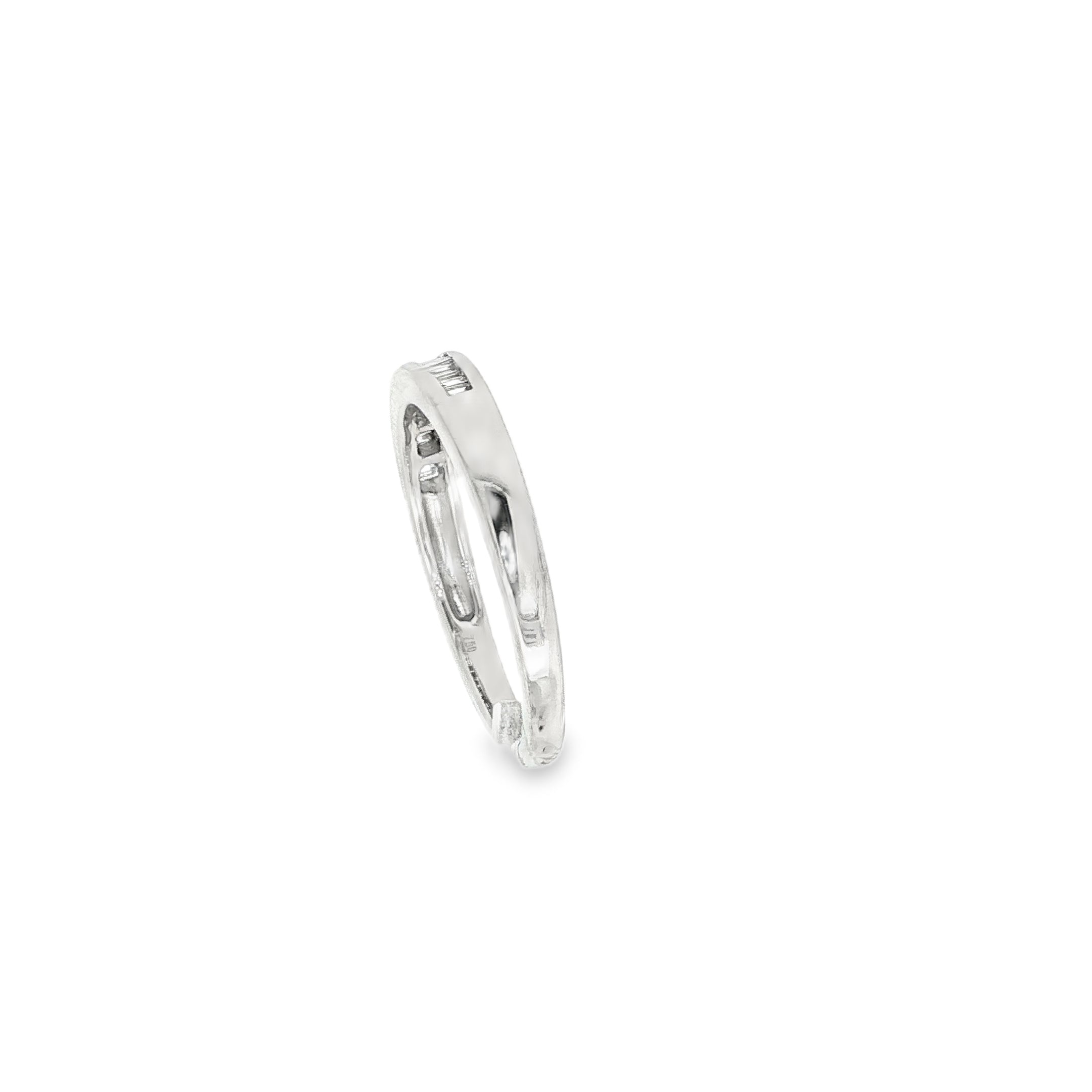 ANILLO CINTILLO PRINCESA ORO BLANCO