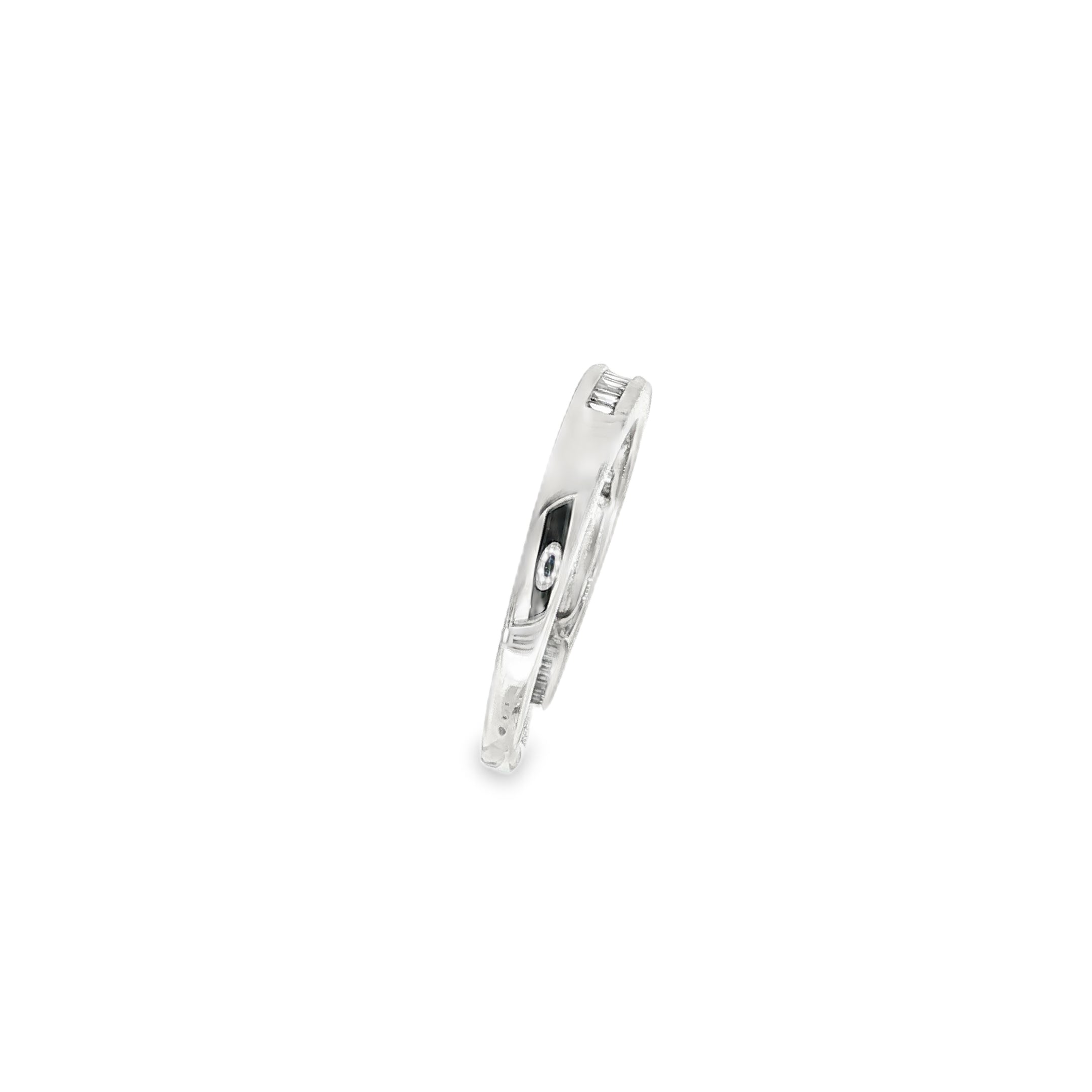 ANILLO CINTILLO PRINCESA ORO BLANCO