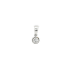 DIJE ORO BLANCO CON DIAMANTE
