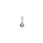 DIJE ORO BLANCO CON DIAMANTE