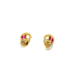 PENDIENTES RUBIES CON BRILLANTES
