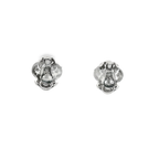 PENDIENTES ORO BLANCO Y PUNTAS DE BRILLANTE
