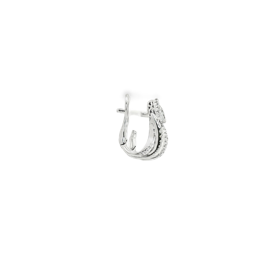 PENDIENTES ORO BLANCO CON BRILANTES