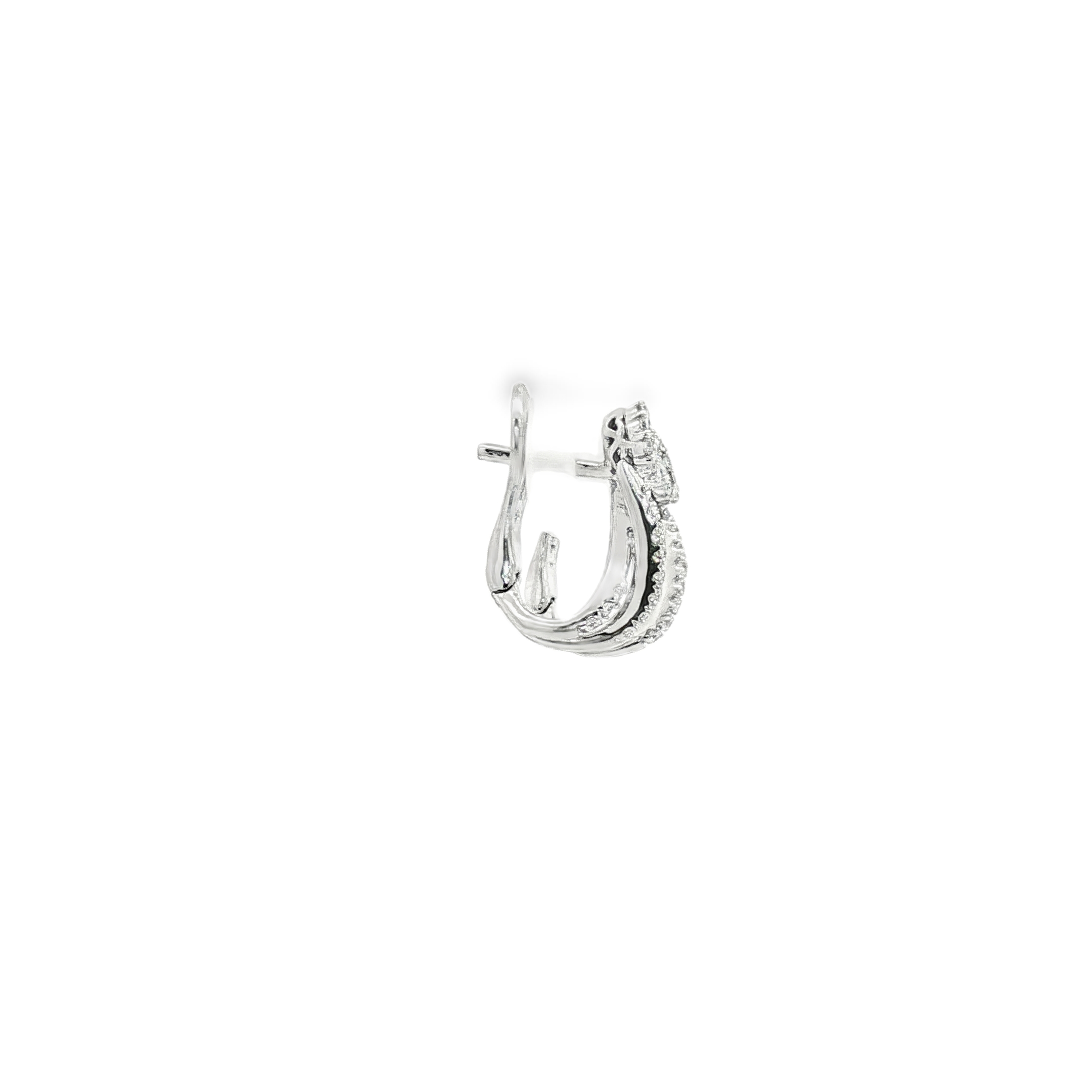 PENDIENTES ORO BLANCO CON BRILANTES