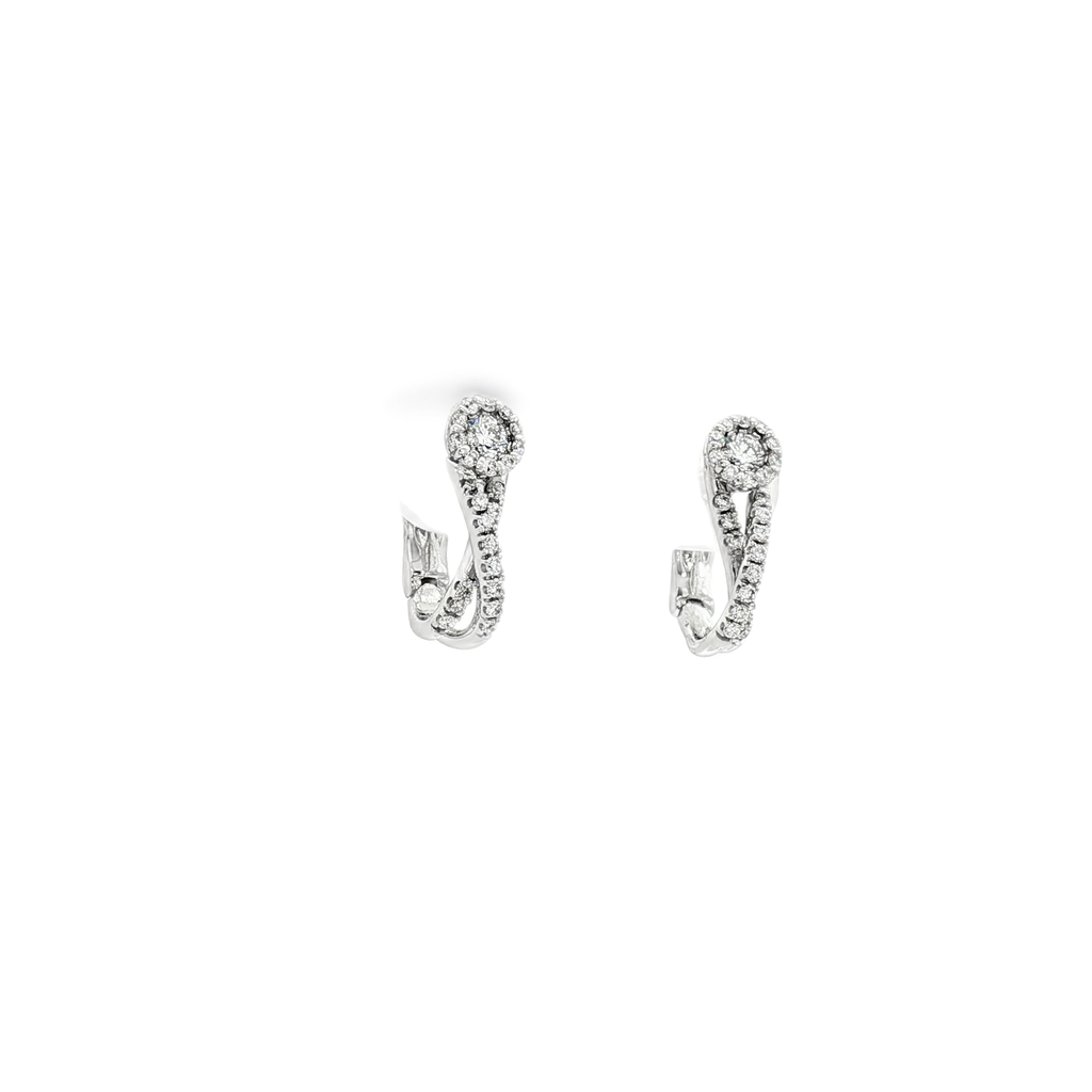 PENDIENTES ORO BLANCO CON BRILANTES