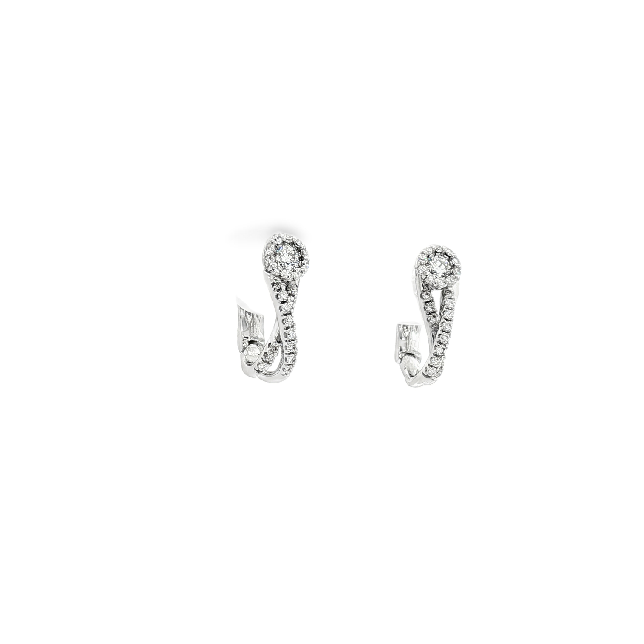 PENDIENTES ORO BLANCO CON BRILANTES