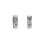PENDIENTES ORO BLANCO CON DIAMANTES