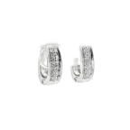 PENDIENTES ORO BLANCO CON DIAMANTES