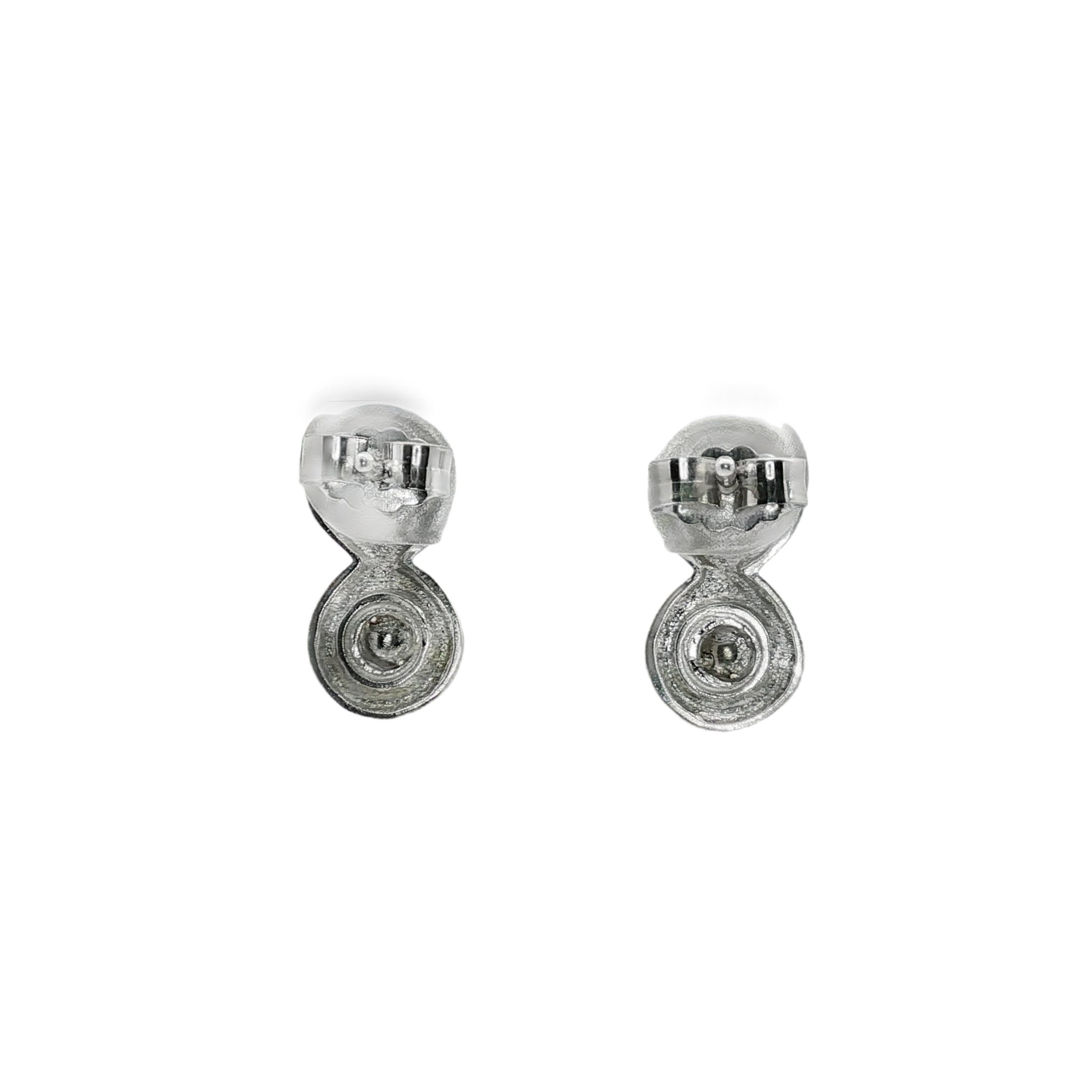 PENDIENTES INFINITO ORO BLANCO CON DIAMANTES