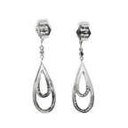 PENDIENTES ORO BLANCO CON BRILLANTES