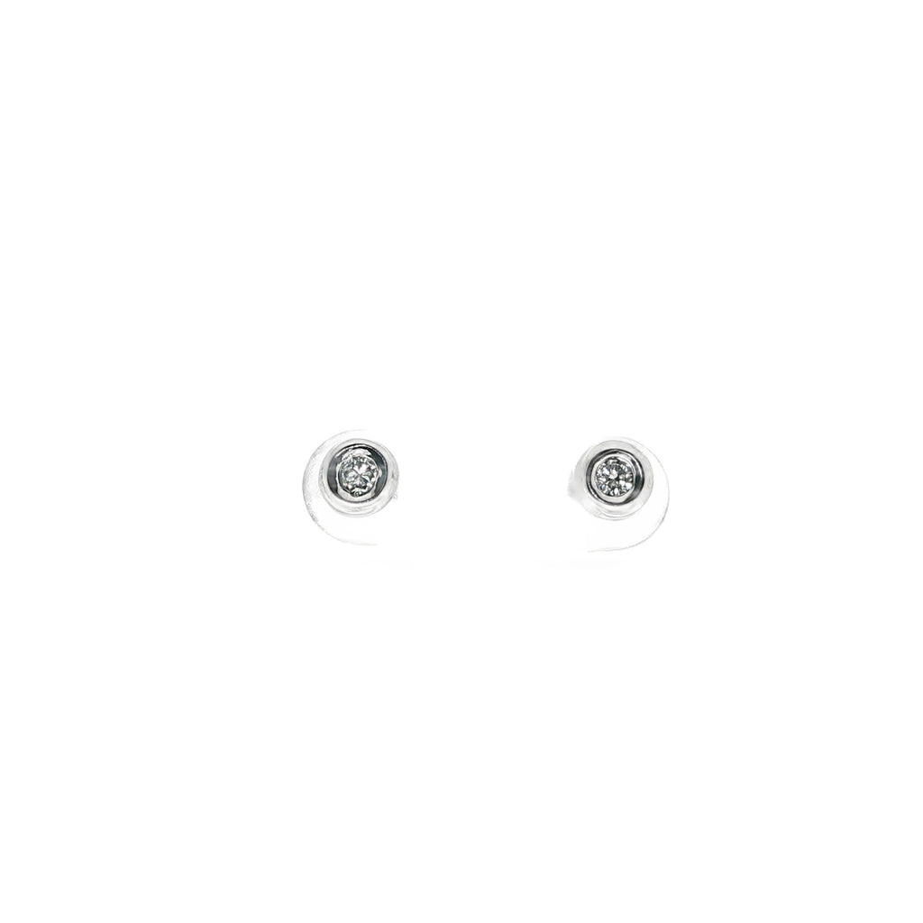 PENDIENTES ORO BLANCO CON BRILLANTES