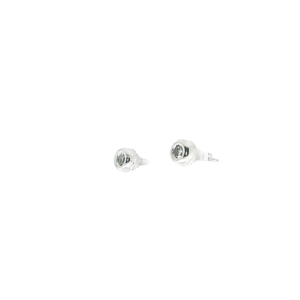 PENDIENTES ORO BLANCO CON BRILLANTES