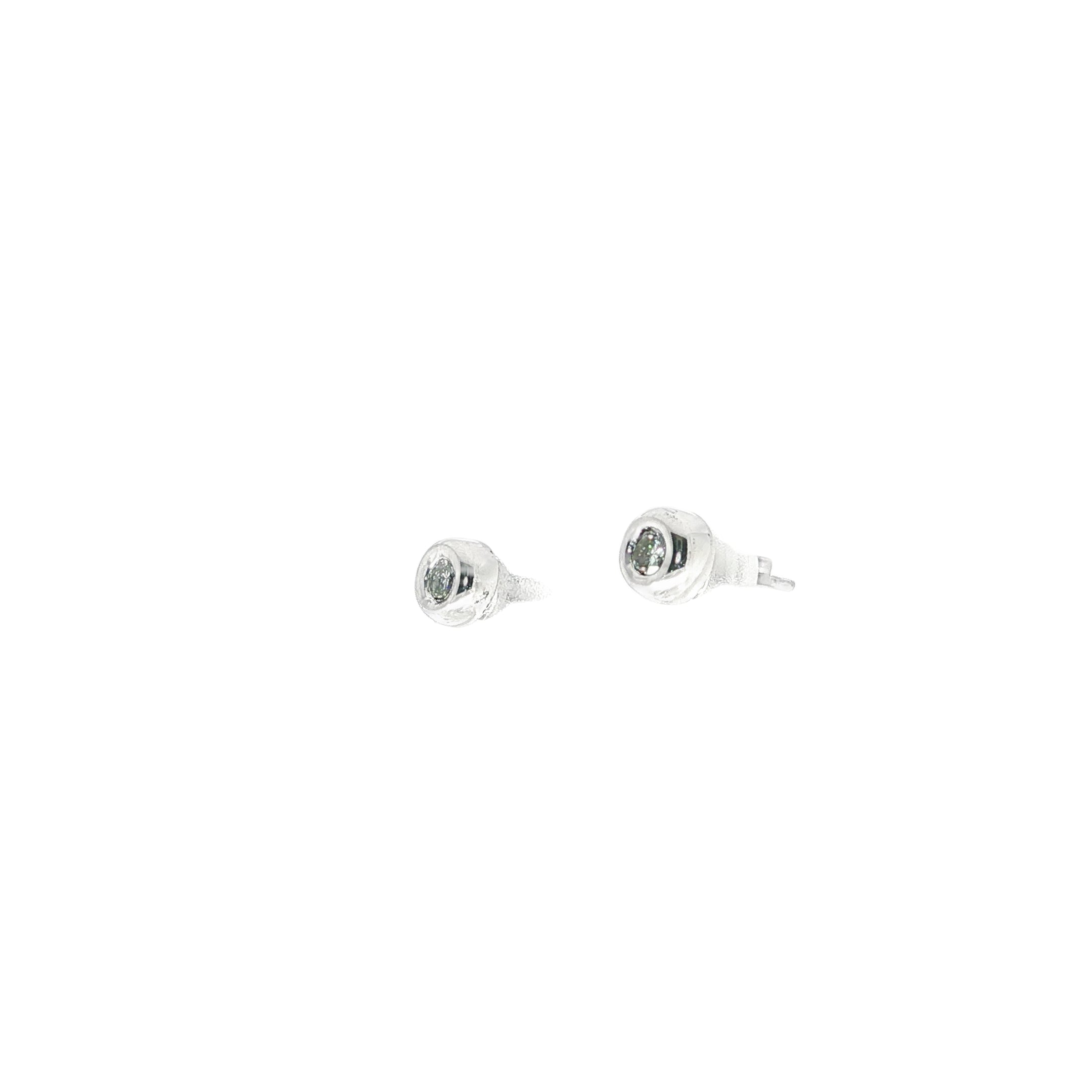 PENDIENTES ORO BLANCO CON BRILLANTES