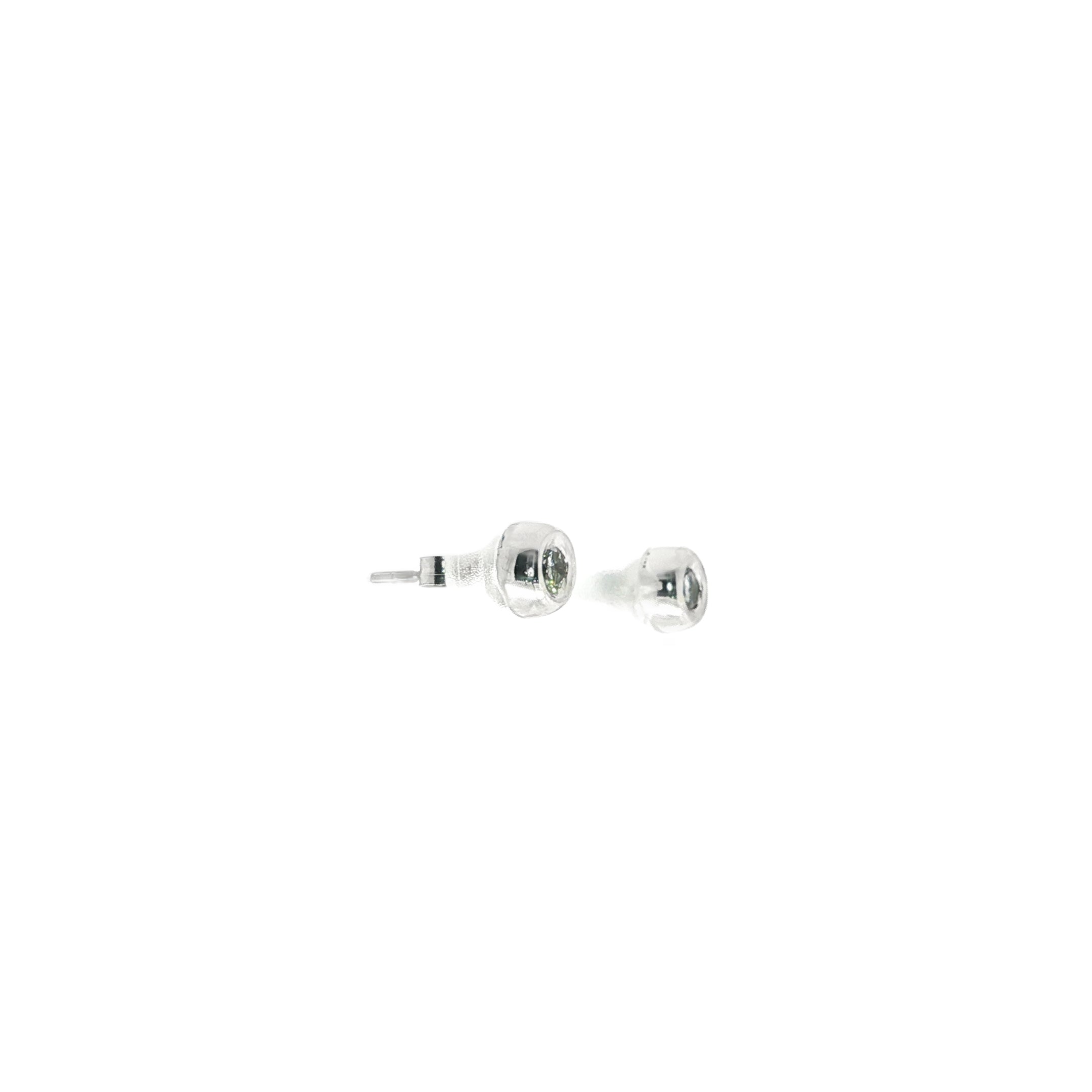 PENDIENTES ORO BLANCO CON BRILLANTES