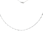 COLLAR RIGIDO ORO BLANCO Y BRILLANTES