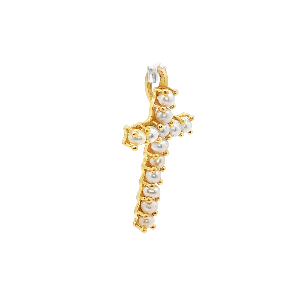 CRUZ CON PERLAS